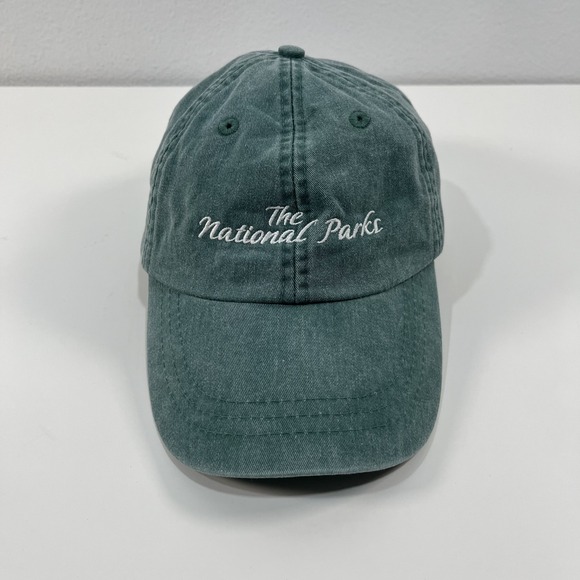 Adams Other - The National Parks Hat Cap Fitted Unisex Green Embroidered Y2K Adams Brand